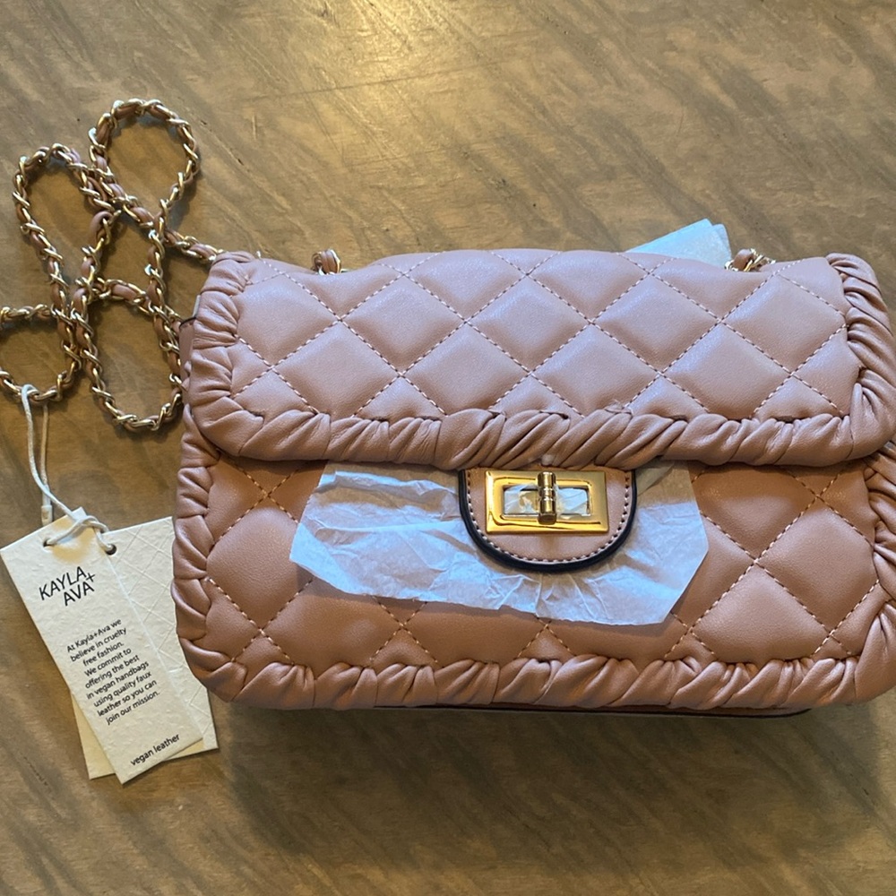 Kayla + Ava Dusty Rose Vegan Purse